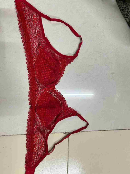 Girls Full Coverage Non-Padded Net Bra (Pack of 2)