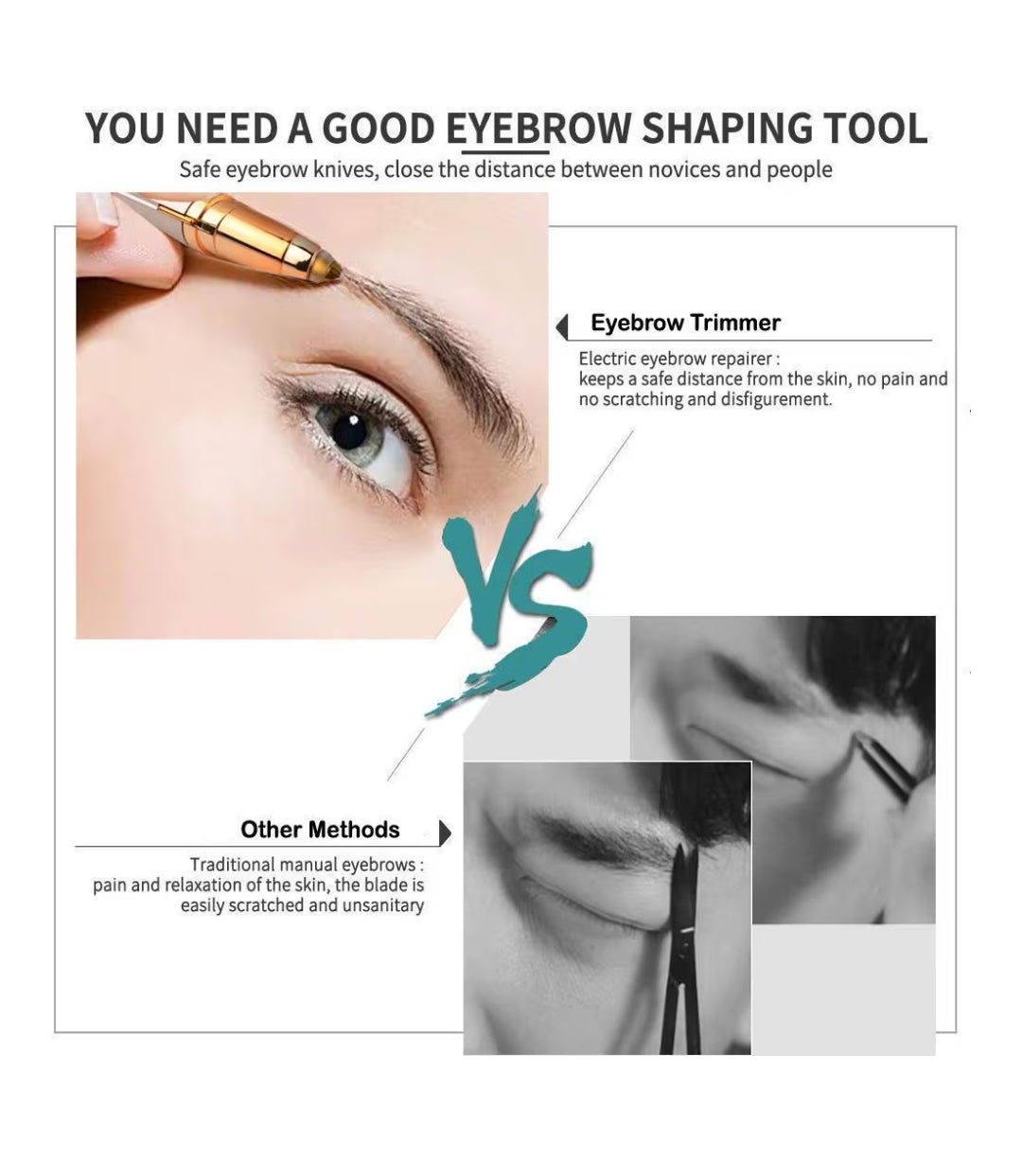 Flawless Eyebrow Trimmer for Women